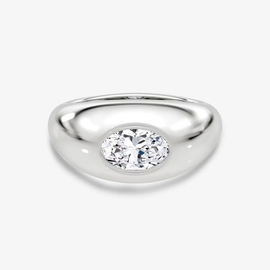 Belisse Ring 925 Sterling Silver, 18K Gold