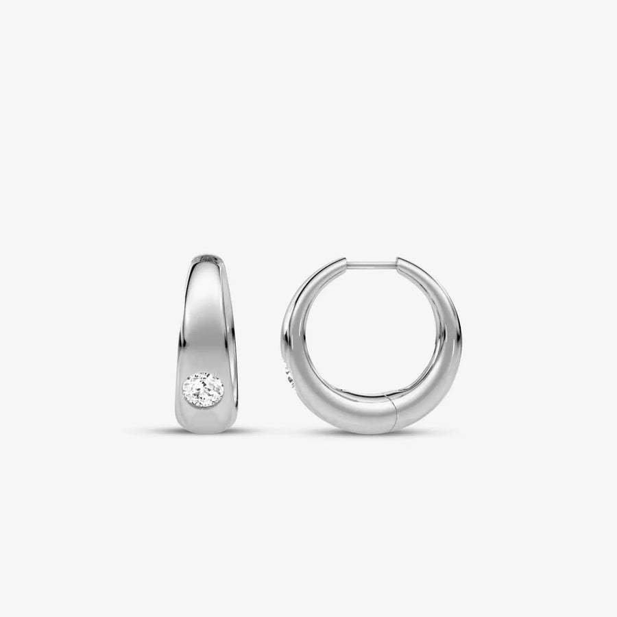 Belisse Hänge-Ohrringe 925 Sterling Silver, 18K Gold