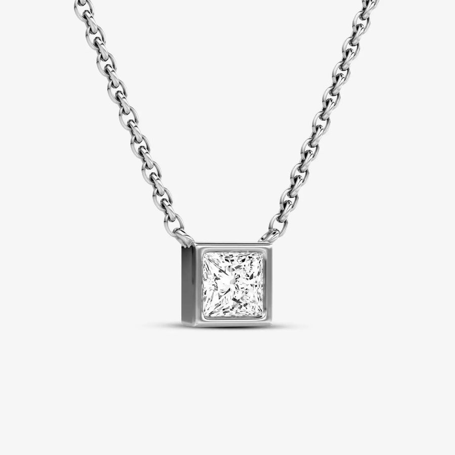 Lucent Halskette 925 Sterling Silver, 18K Gold