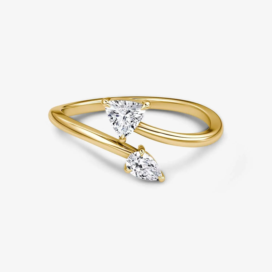Ivyla Ring 925 Sterling Silver, 18K Gold