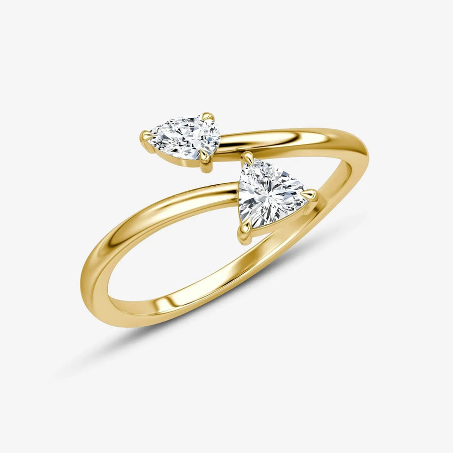 Ivyla Ring 925 Sterling Silver, 18K Gold
