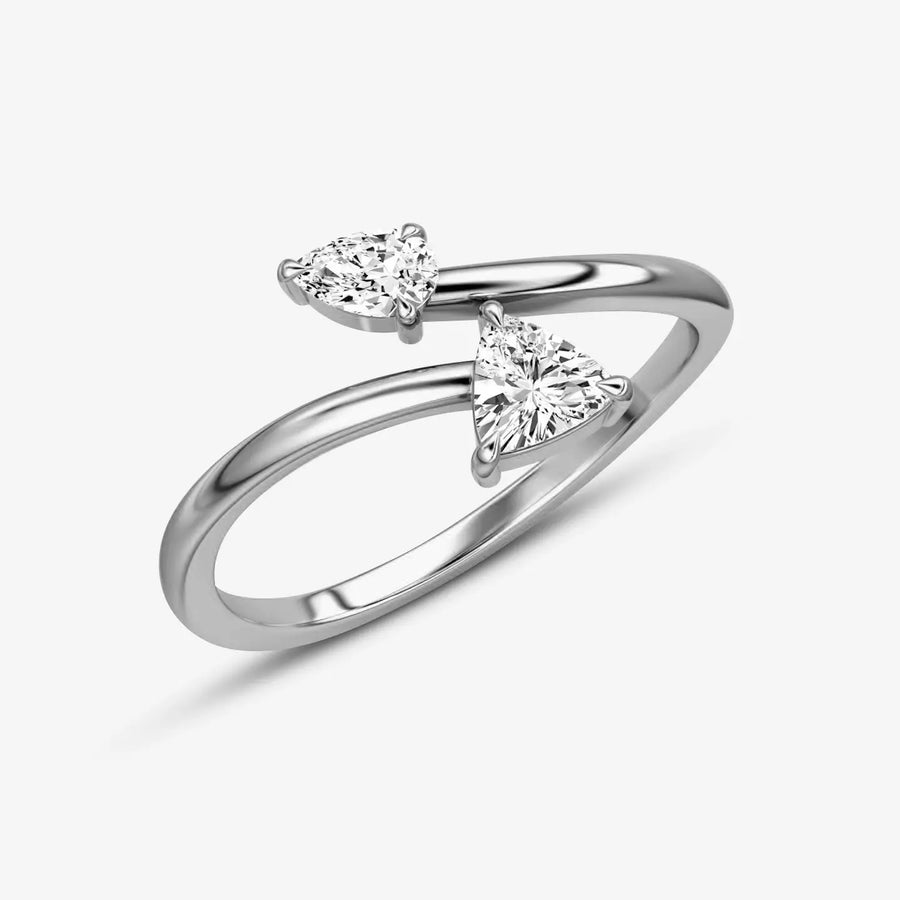Ivyla-Ring 925 Sterling Silver, 18K Gold