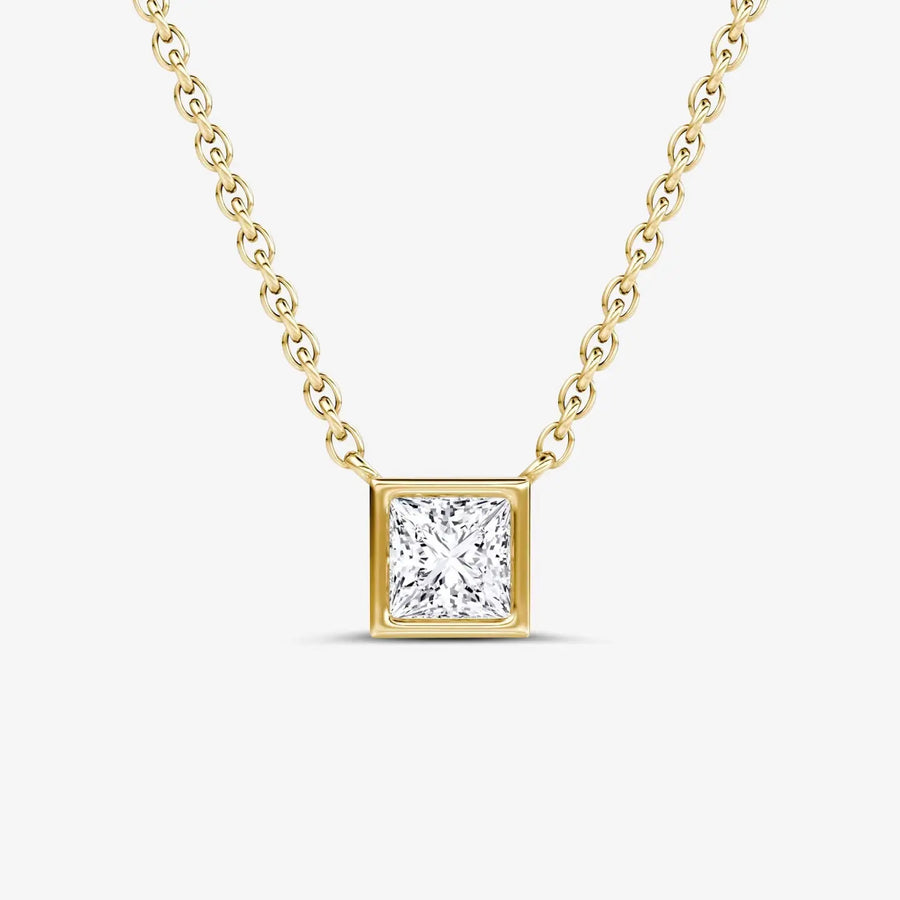 Lucent Halskette 925 Sterling Silver, 18K Gold