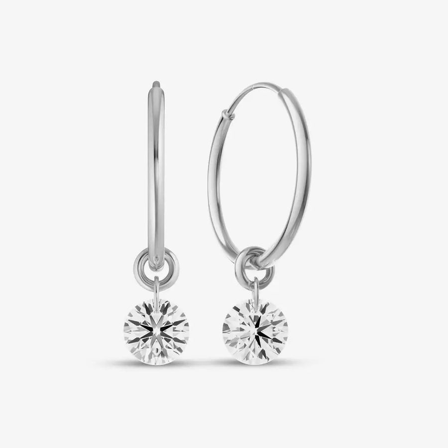 Ana Ohrringe 925 Sterling Silver, 18K Gold