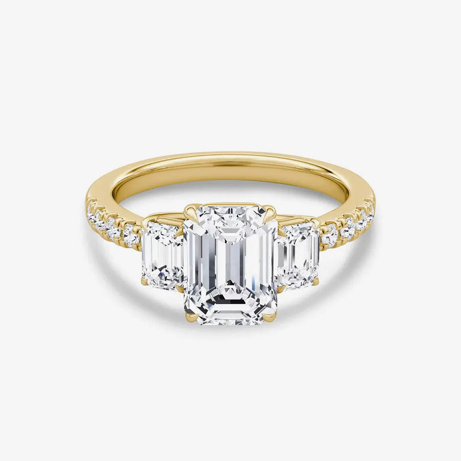 Caelia Klassischer Ring 925 Sterling Silver, 18K Gold