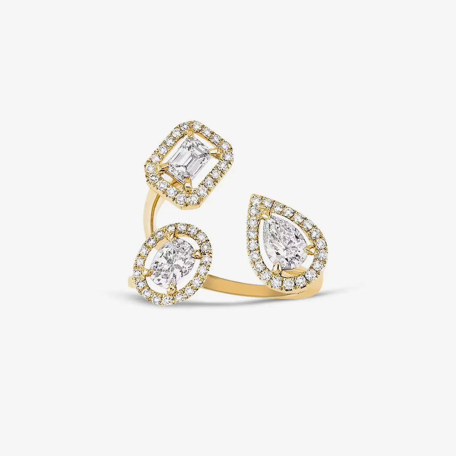 Celestia Aura Ring 925 Sterling Silver, 18K Gold