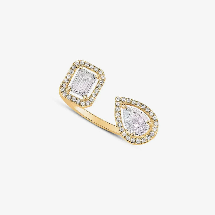 Celestia-Ring 925 Sterling Silver, 18K Gold