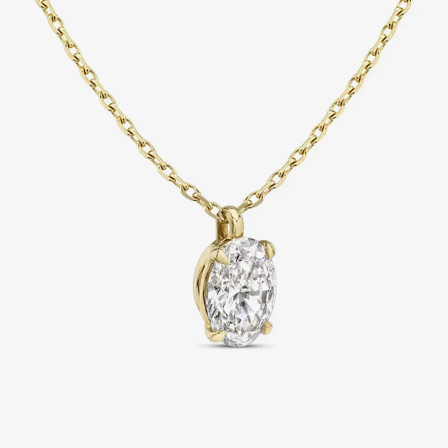 Claude Halskette 925 Sterling Silver, 18K Gold