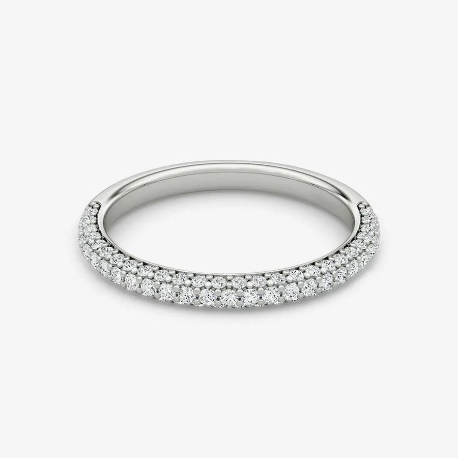 Elyra Damenring 925 Sterling Silver, 18K Gold