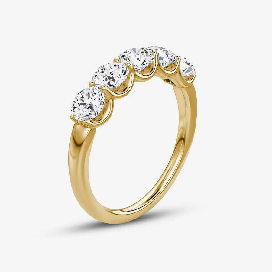 Ewiger Ring 925 Sterling Silver, 18K Gold