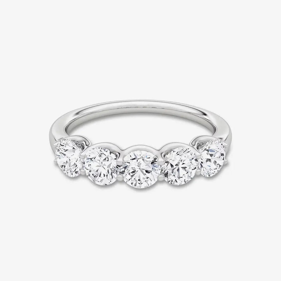 Ewiger Ring 925 Sterling Silver, 18K Gold