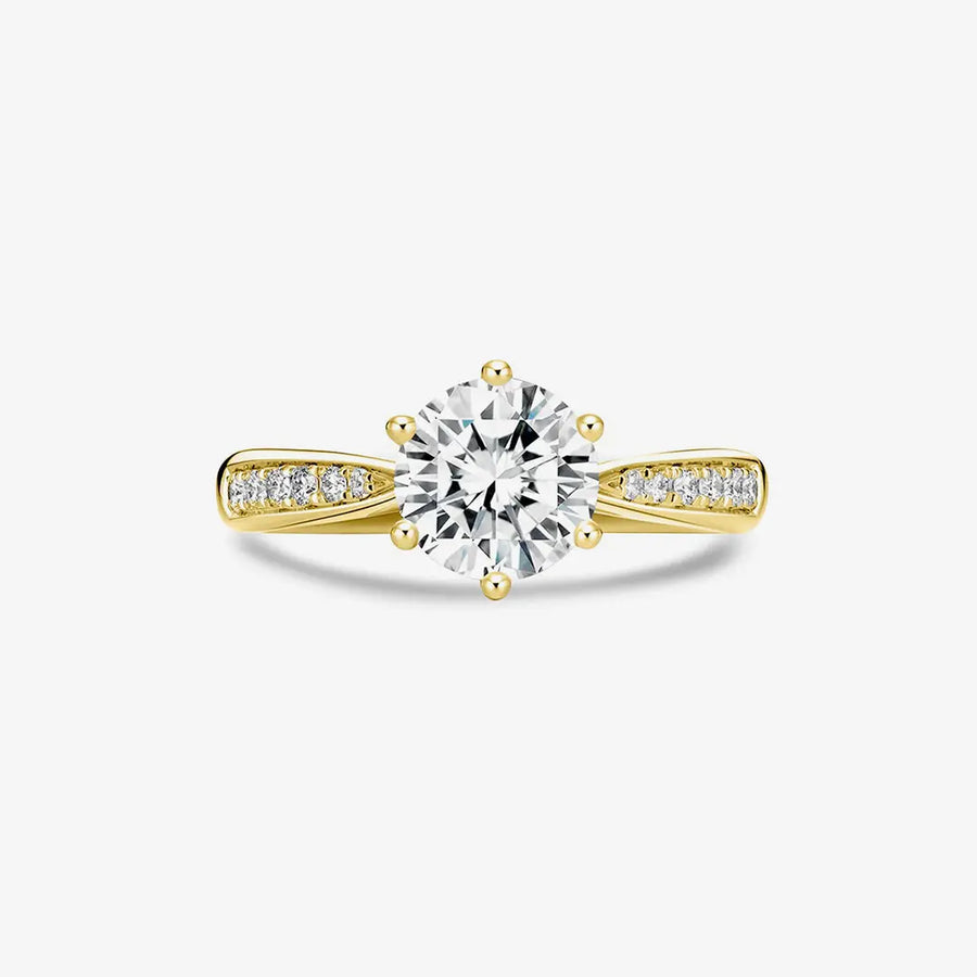 J‘adore Ring 925 Sterling Silver, 18K Gold