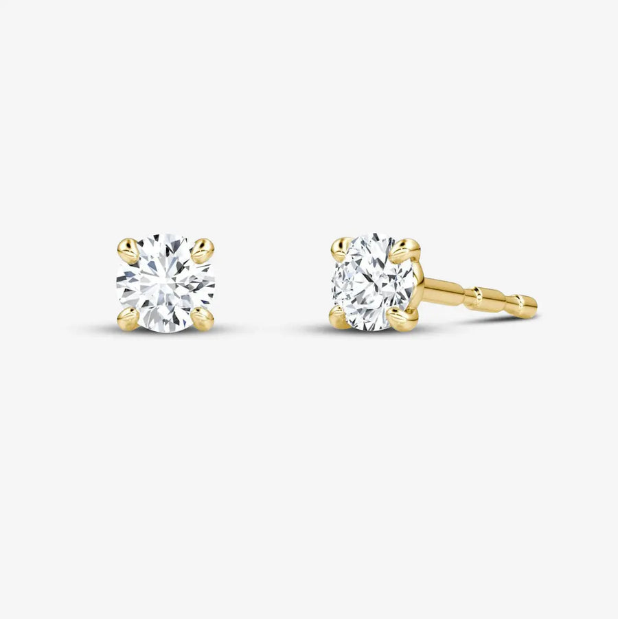 Luxe Ohrstecker 925 Sterling Silver, 18K Gold