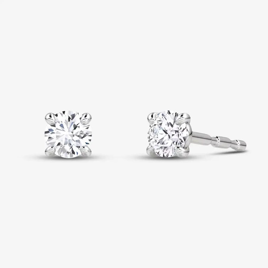 Luxe Ohrstecker 925 Sterling Silver, 18K Gold