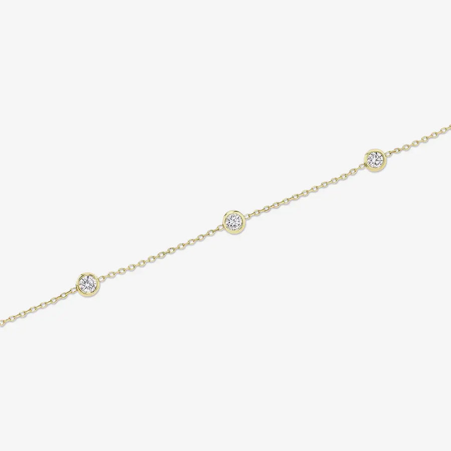 Mae-Armband 925 Sterling Silver, 18K Gold