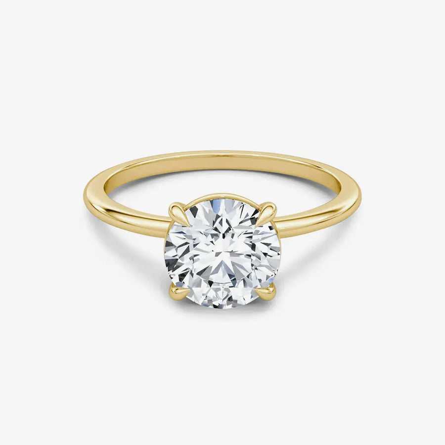 Pavé Ring 925 Sterling Silver, 18K Gold