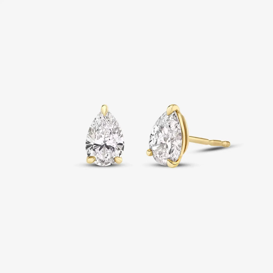 Perlenohrringe 925 Sterling Silver, 18K Gold