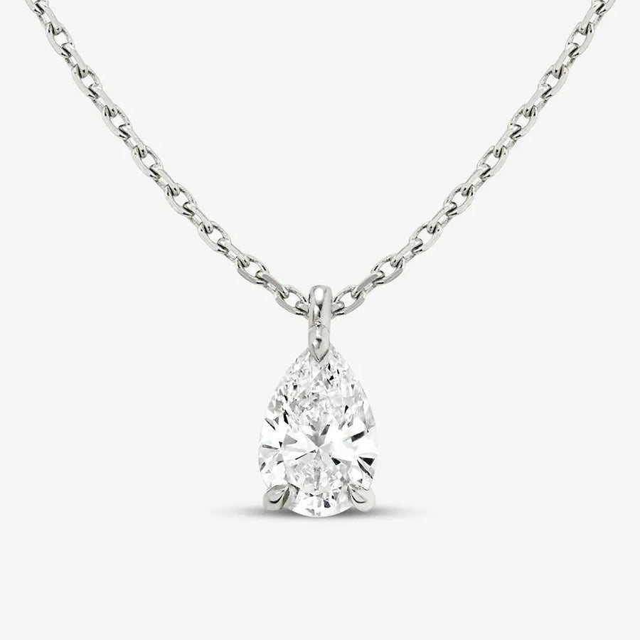 Birnenkette 925 Sterling Silver, 18K Gold