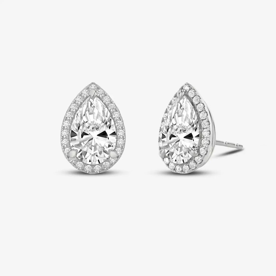 Perlen-Stud Ohrringe 925 Sterling Silver, 18K Gold