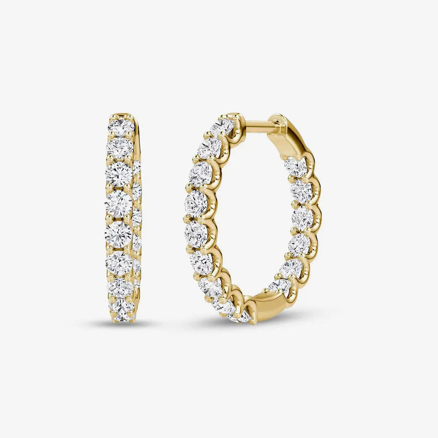 Serelith Ohrringe 925 Sterling Silver, 18K Gold