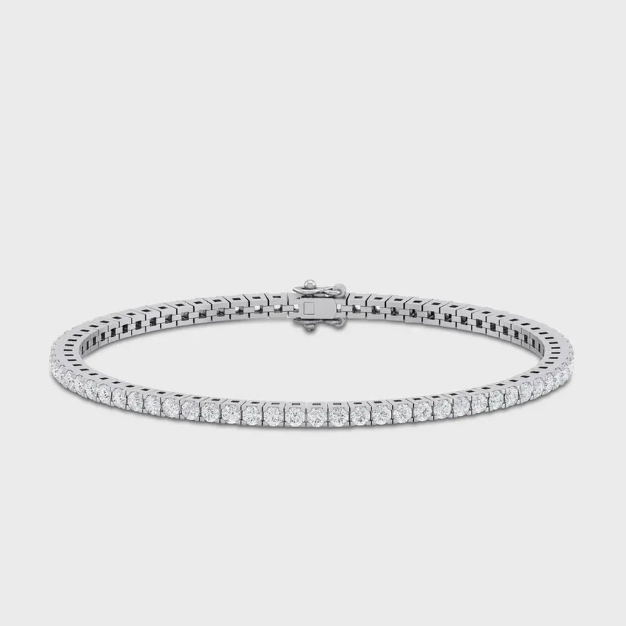 Serena Tenniskette 925 Sterling Silver, 18K Gold