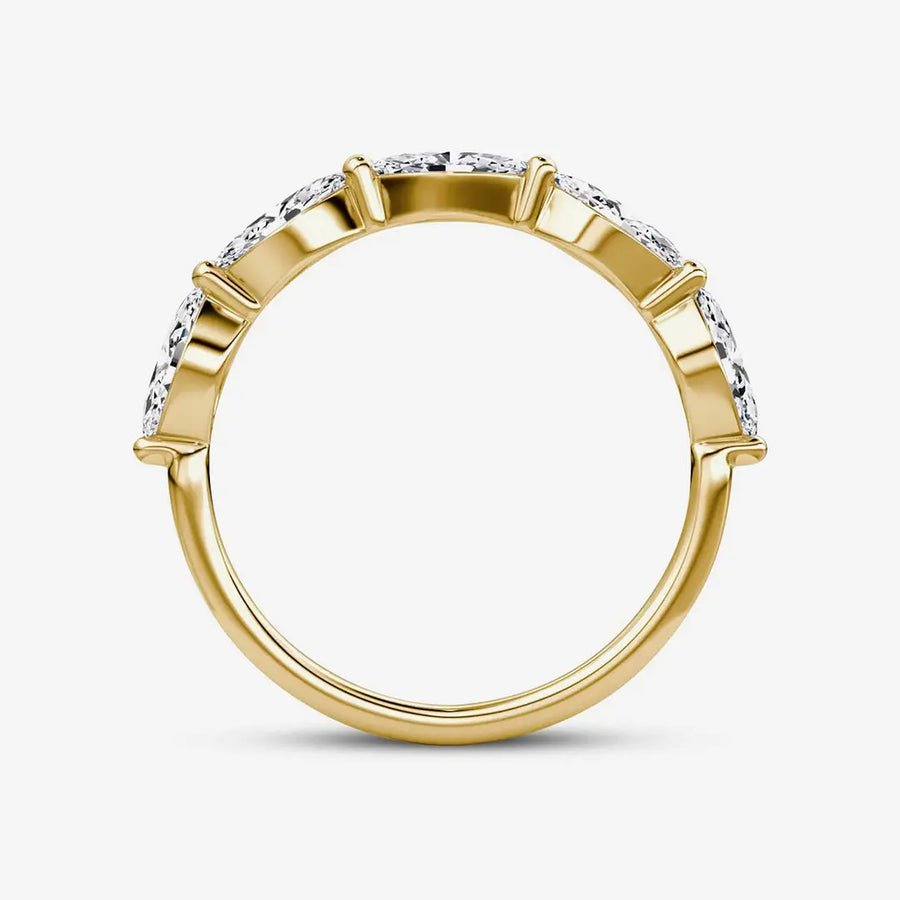 Sylvie-Ring 925 Sterling Silver, 18K Gold