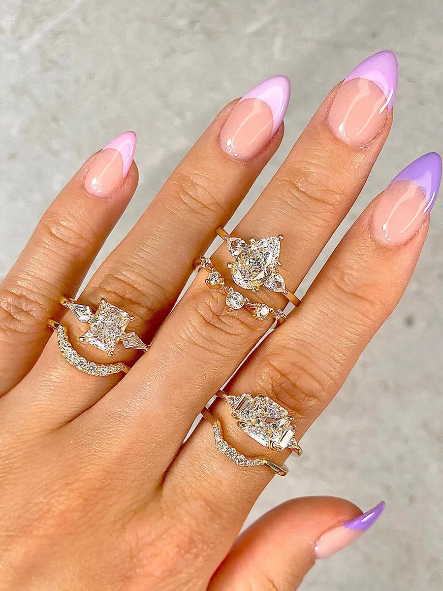 Brilliant Round Wishbone | Stacking Ring Objkts
