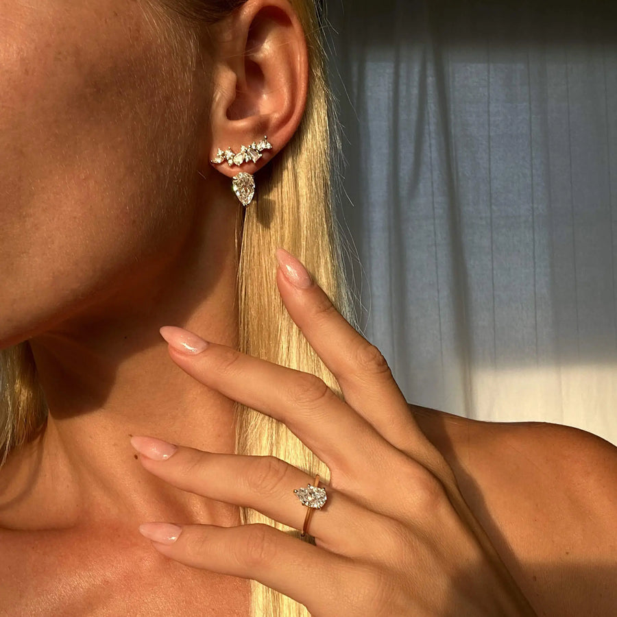 Pear Solitaire Ring Objkts