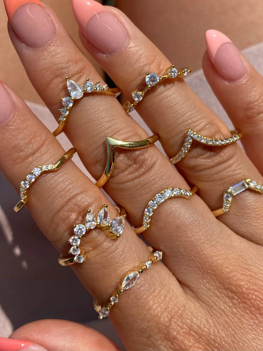 Brilliant Round Wishbone | Stacking Ring Objkts