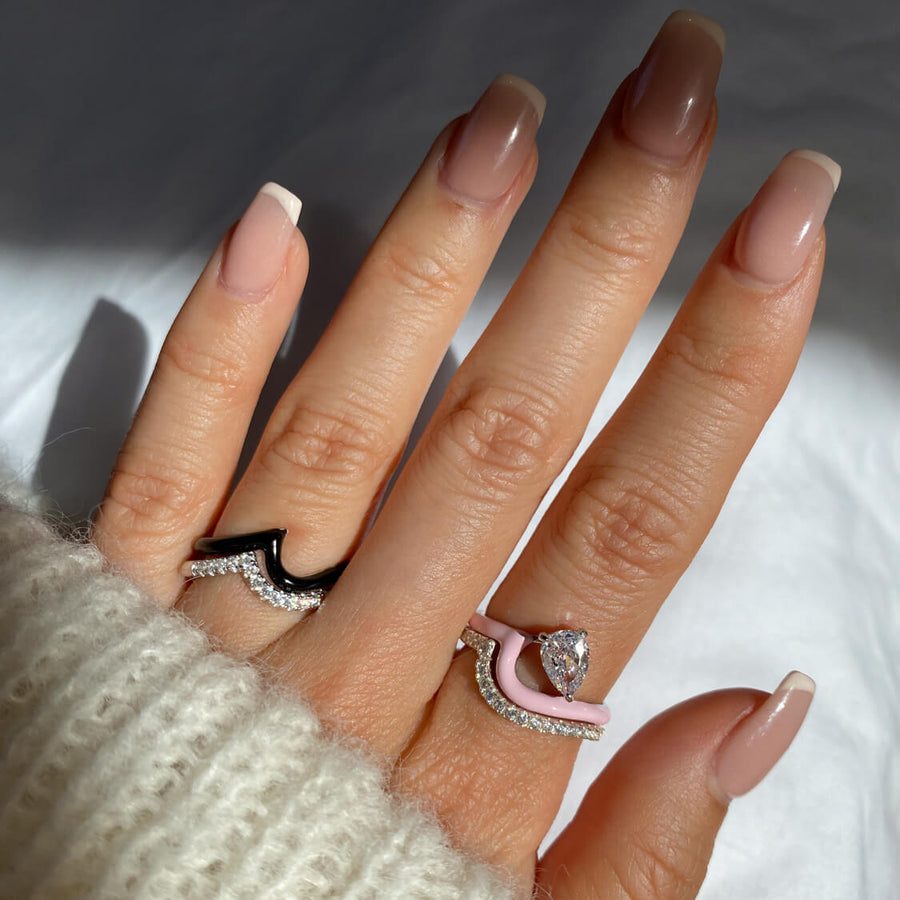 Enamel Perle Ring Objkts
