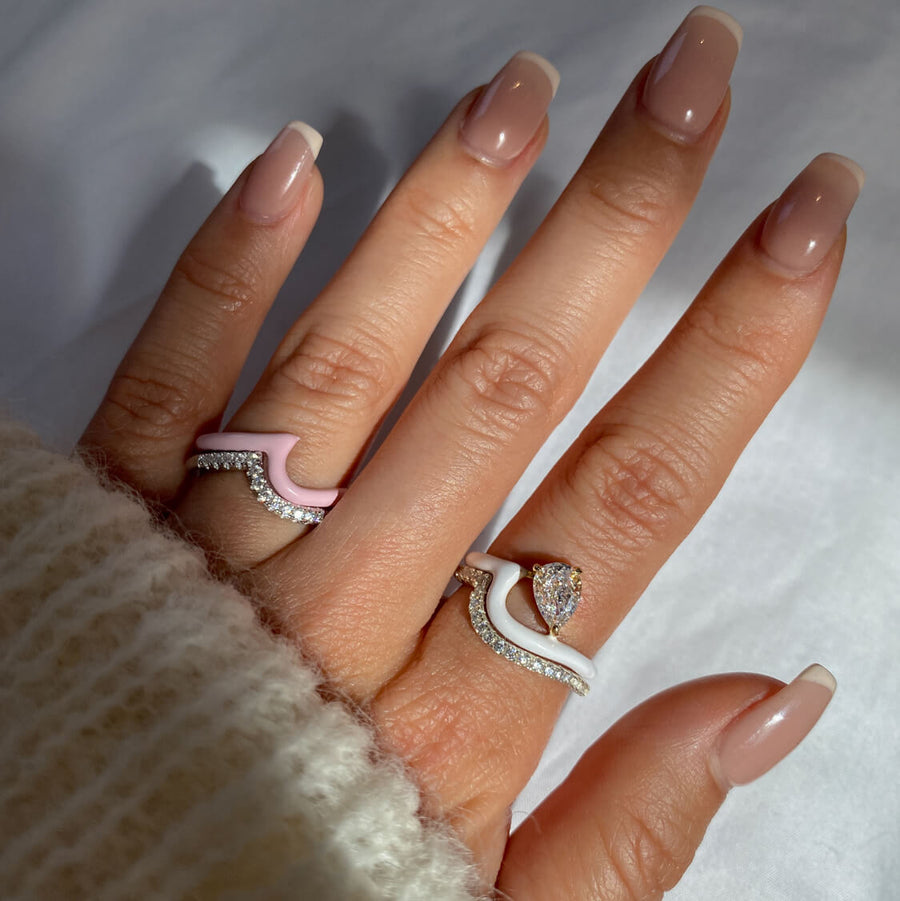 Enamel Perle Ring Objkts
