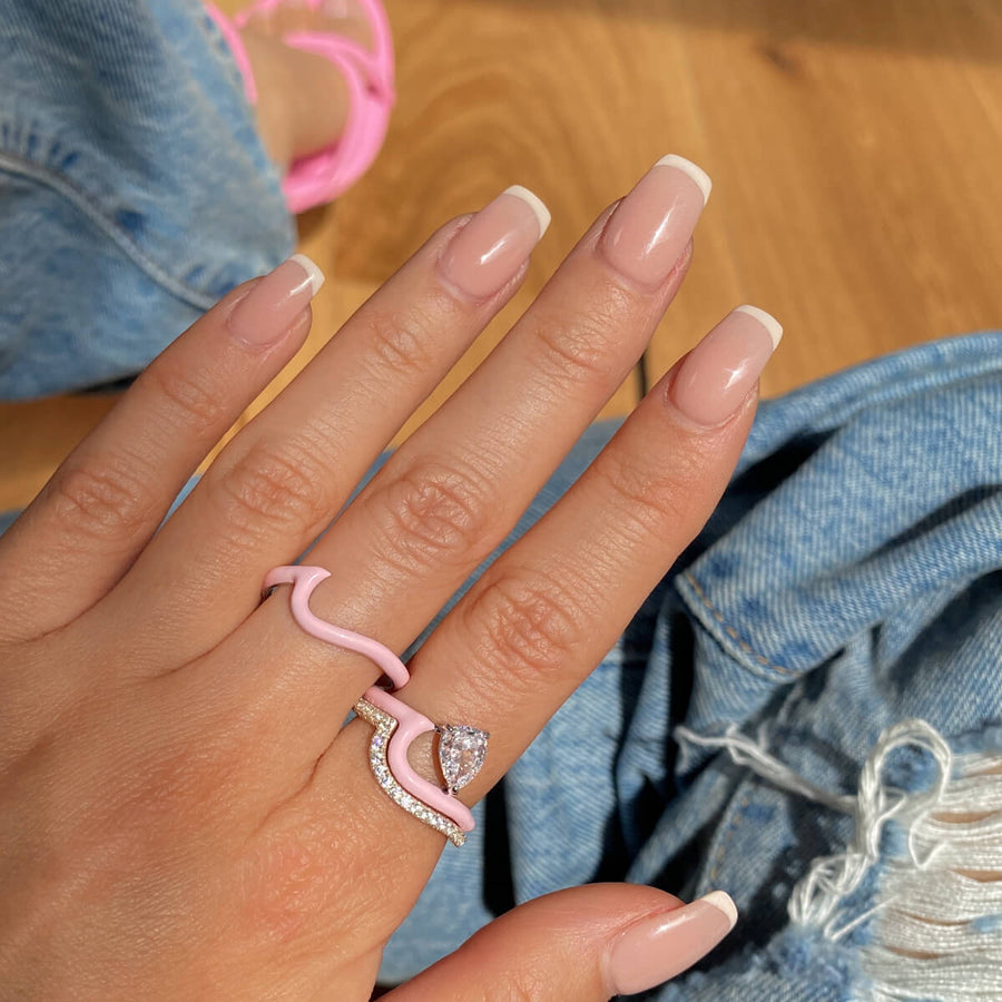 Enamel Perle Ring Objkts