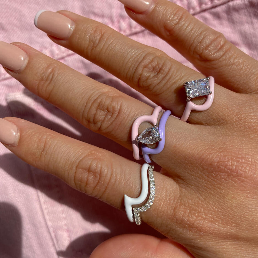Enamel Perle Ring Objkts