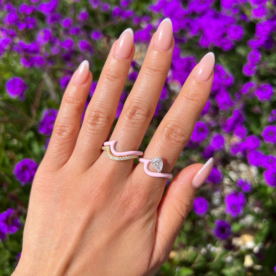 Enamel Perle Ring Objkts