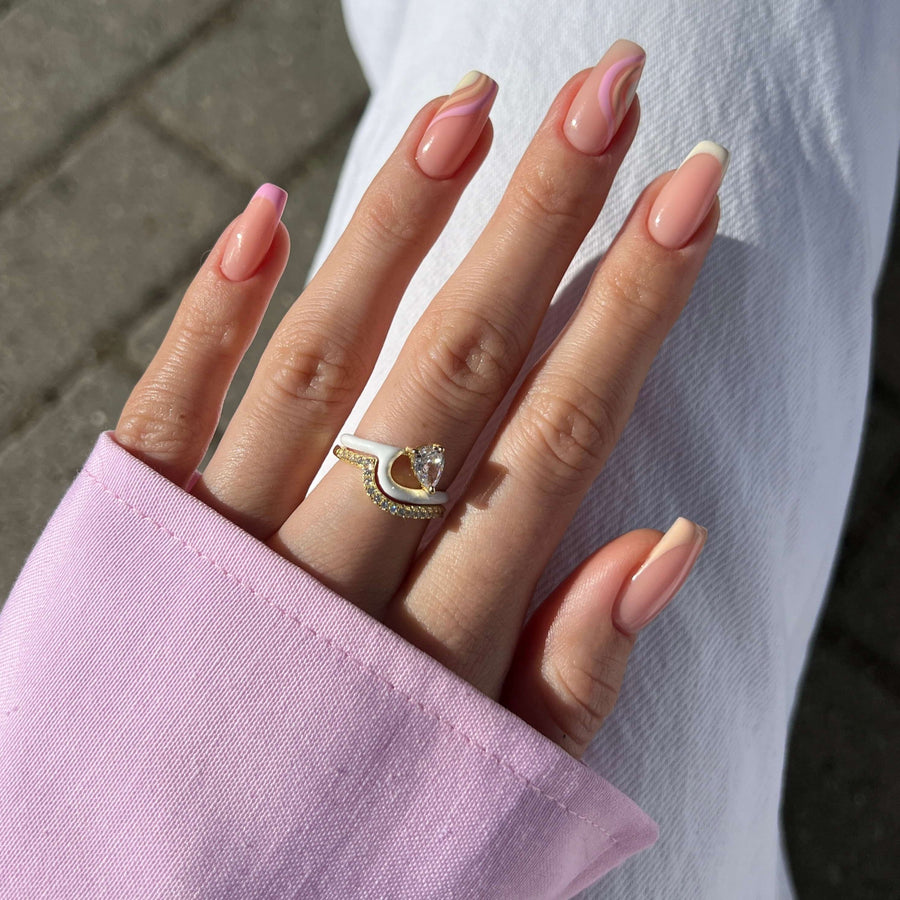 Enamel Perle Ring Objkts