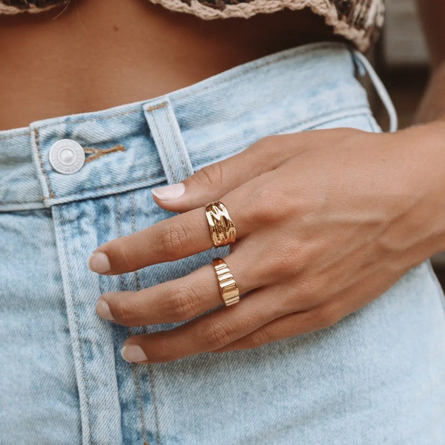 Gaia" Statement-Ring Atolea Waterproof Jewelry