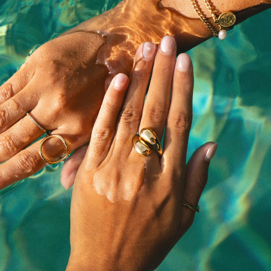 Doppelt gedrehter Ring Atolea Waterproof Jewelry