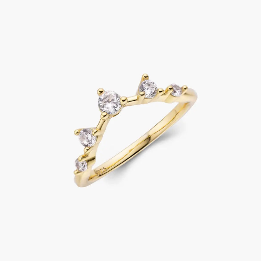 Brilliant Round Wishbone | Stacking Ring Objkts