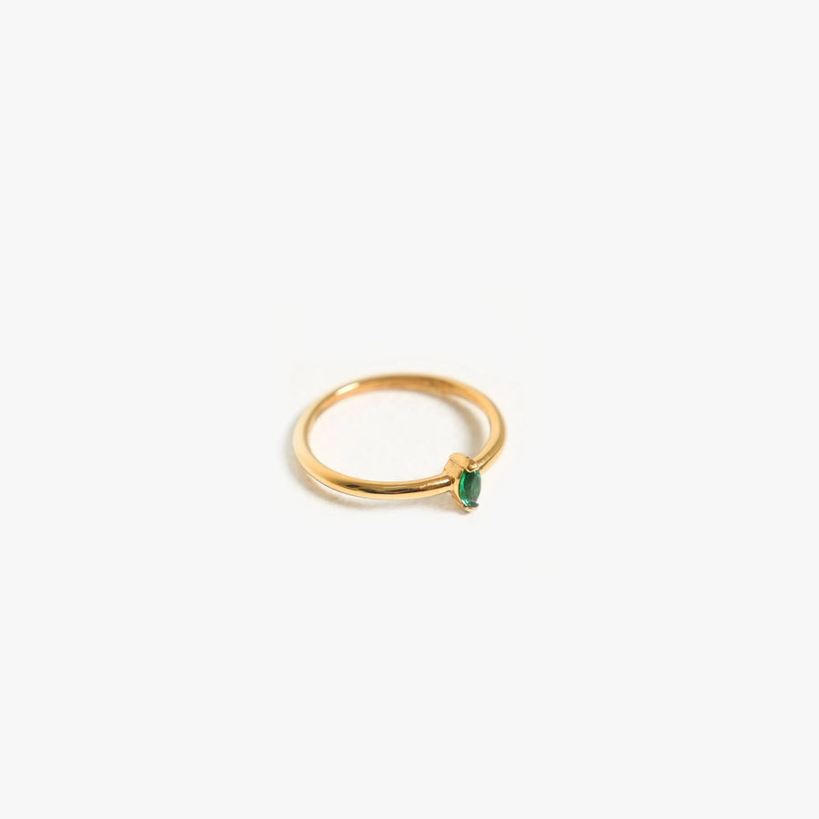 Zierlicher Smaragd-Ring Atolea Waterproof Jewelry