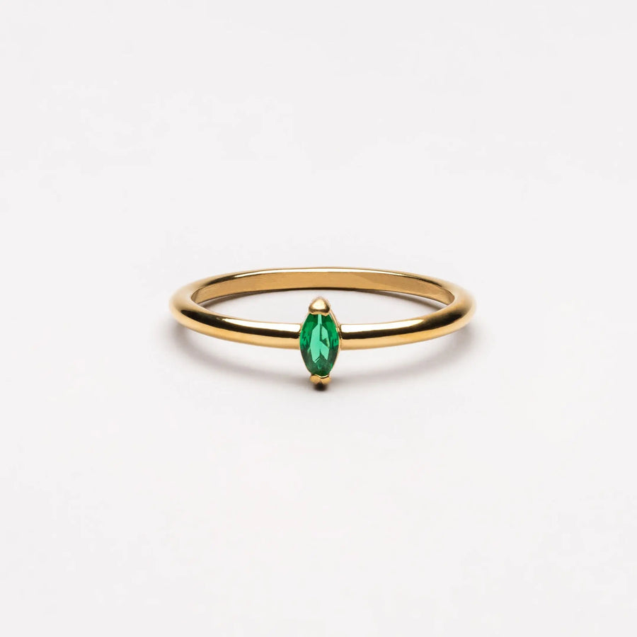 Zierlicher Smaragd-Ring Atolea Waterproof Jewelry
