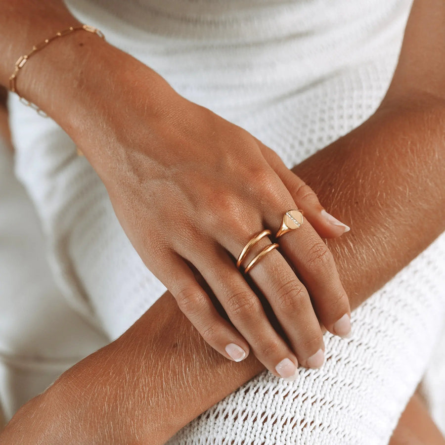 Doppelte Herausforderung Ring Atolea Waterproof Jewelry