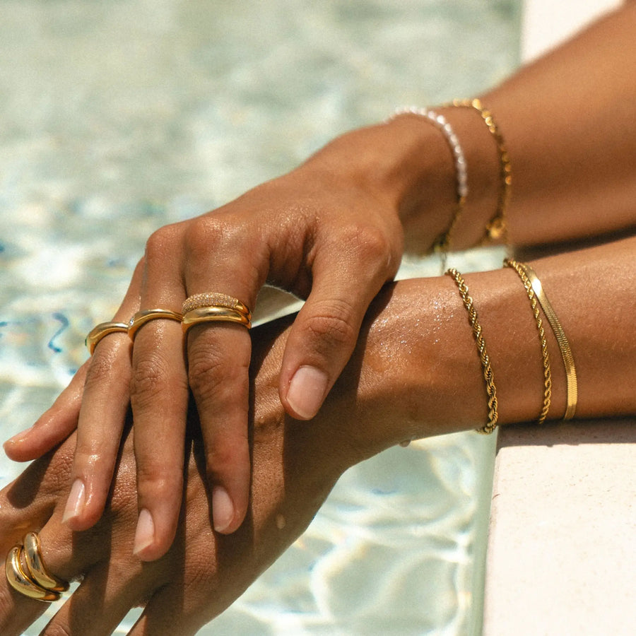 Tag und Nacht Ring-Set Atolea Waterproof Jewelry