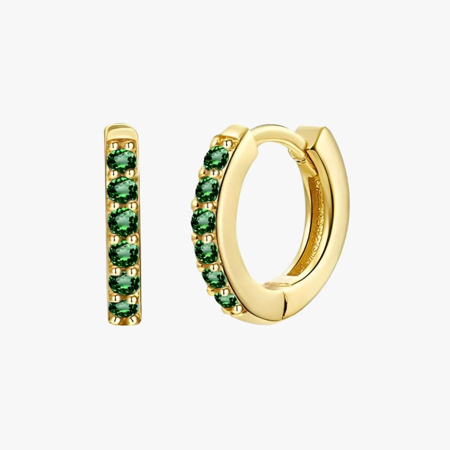 Smaragdgrüne Creolen Atolea Waterproof Jewelry