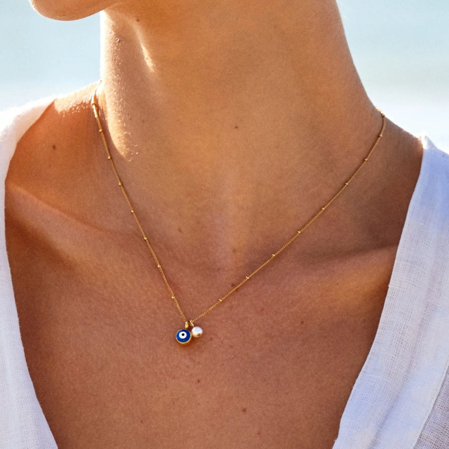 Böse-Auge-Halskette Atolea Waterproof Jewelry