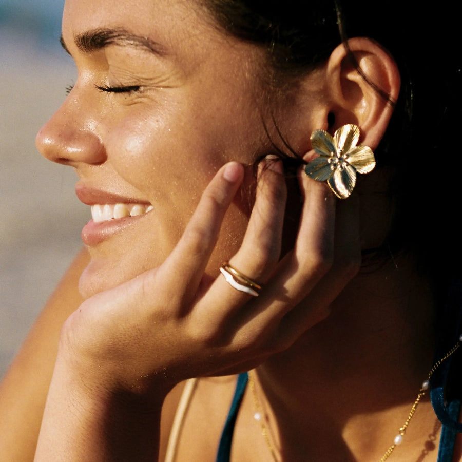 Hibiskus Ohrringe Atolea Waterproof Jewelry