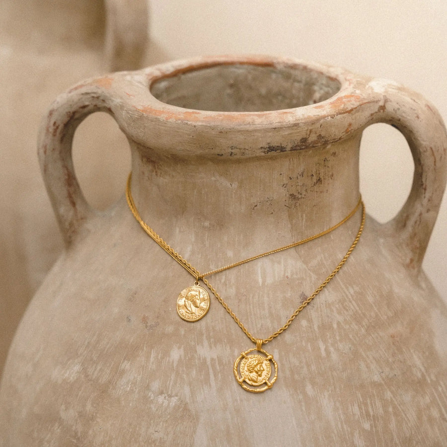 Antike Münz-Halskette Atolea Waterproof Jewelry