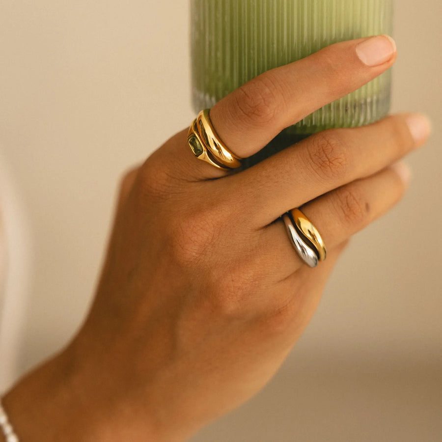 Stimmungsschwankungen Ringe-Set Atolea Waterproof Jewelry