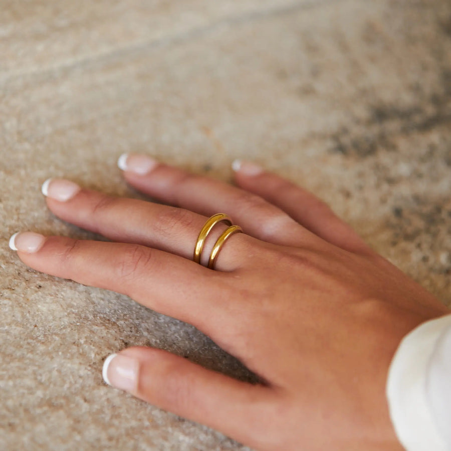 Doppelte Herausforderung Ring Atolea Waterproof Jewelry