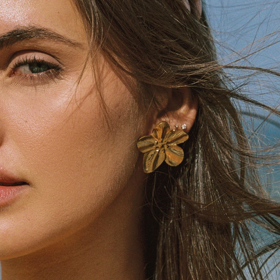 Hibiskus Ohrringe Atolea Waterproof Jewelry