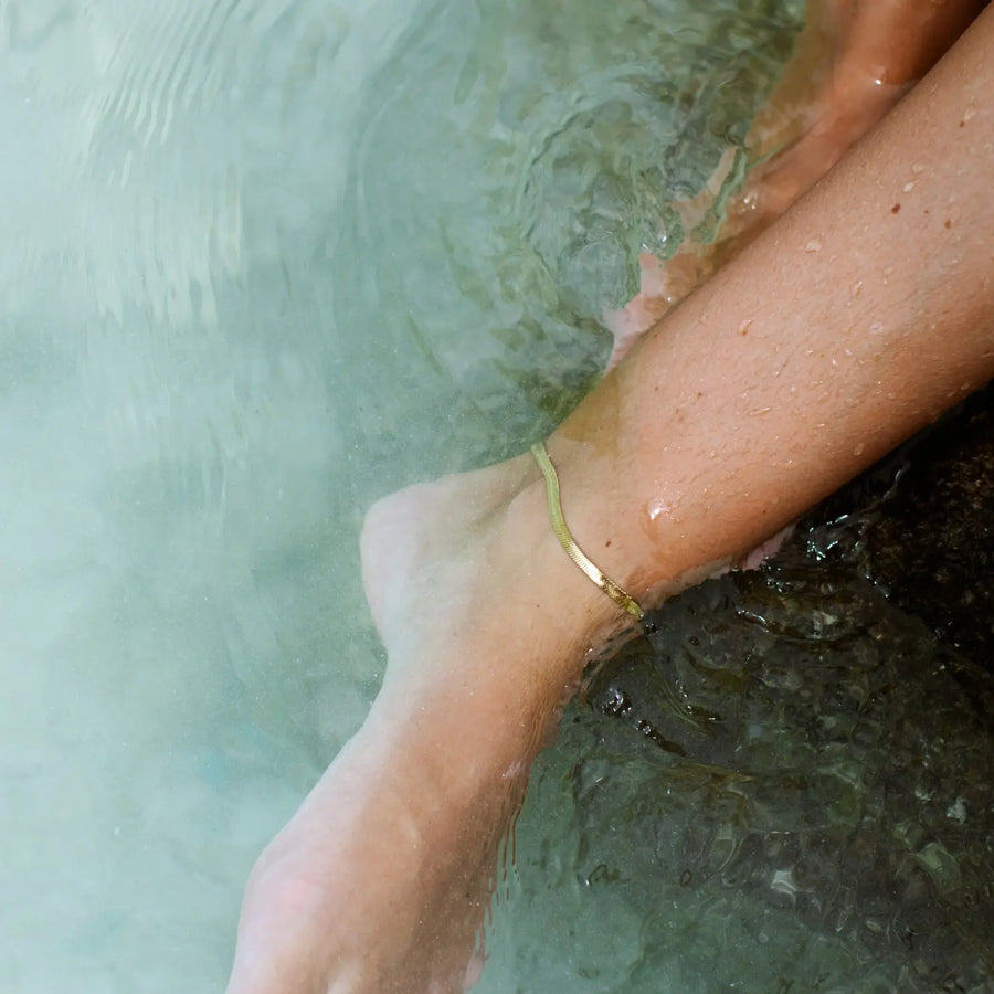 Kauai Fischgräten-Anklet Atolea Waterproof Jewelry